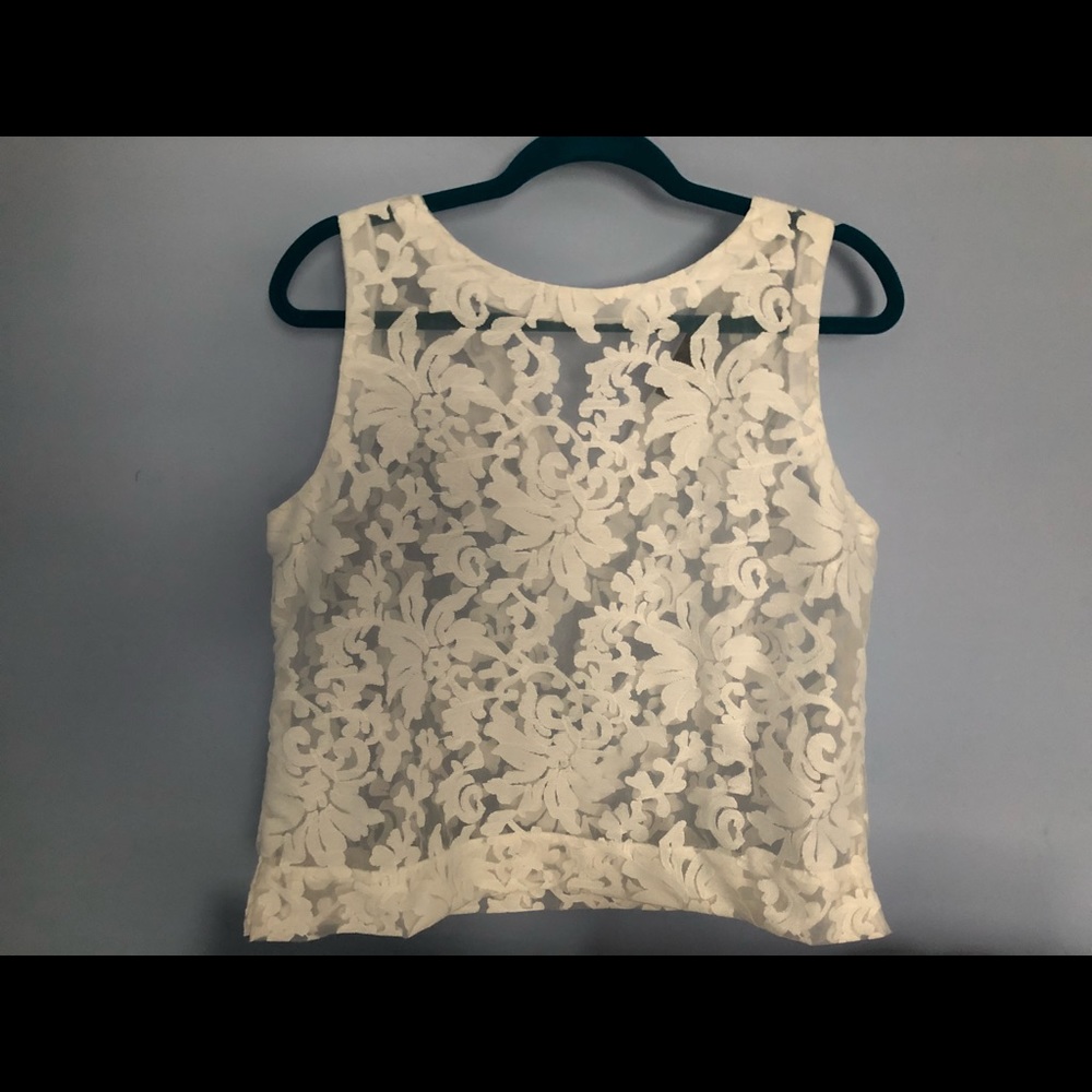 Banana Republic embellished cropped blouse